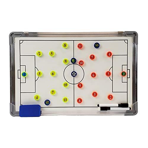 Magnetic Soccer Coaches Clipboard | Large Dry Erase Tactics Board for Strategy & Lineup