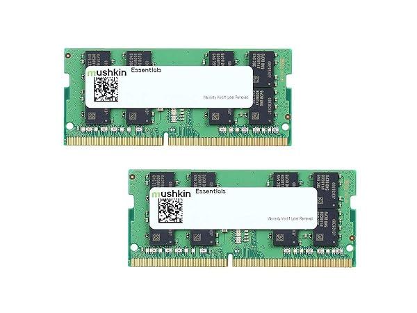 Upgrade Your Laptop with Mushkin Essentials 32GB DDR4 SODIMM RAM Kit - 3200MHz Dual-Channel Memory