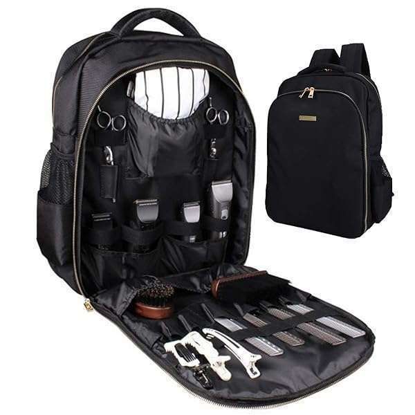 Portable NADAENMF Barber Supplies Bag Organizer for Clippers & Accessories - Ideal Clipper Backpack for Hairstylists