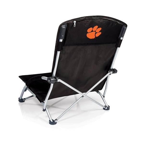 Shop NCAA Clemson Tigers Low Beach Chair with Carry Bag - Perfect for Adults & Lawn Use!