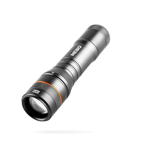NEBO Newton 500 Lumen LED Flashlight: Compact, Waterproof & AA Battery Powered