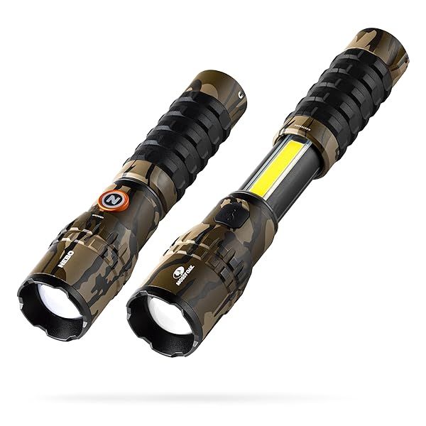 NEBO Slyde King Flashlight: 2000 Lumen Rechargeable LED Work Light with 4 Modes & Magnetic Base for Camping & Everyday Use