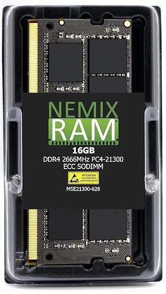 Buy NEMIX 16GB DDR4 2666MHz ECC SODIMM RAM for Workstations & NAS - Compatible with Samsung M474A2K43BB1-CTD