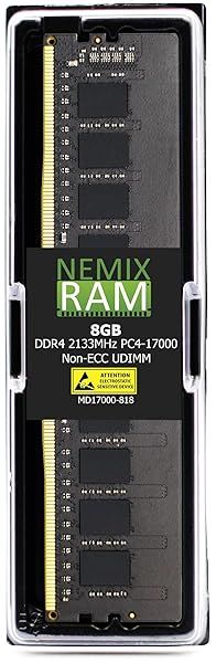 Buy NEMIX 8GB DDR4 2133MHz RAM - PC4-17000 Non-ECC UDIMM for Desktop | Fast Performance Upgrade