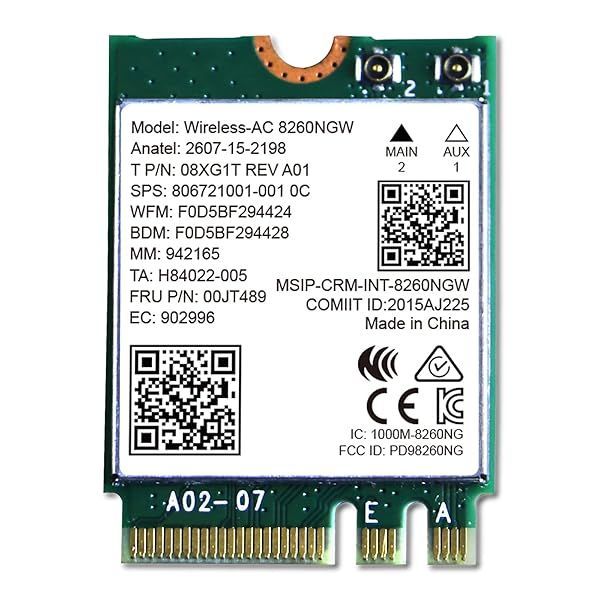 NETELY Wireless-AC 8260NGW WiFi Adapter: 1200Mbps Dual-Band with Bluetooth 4.2 for Fast Internet Connectivity