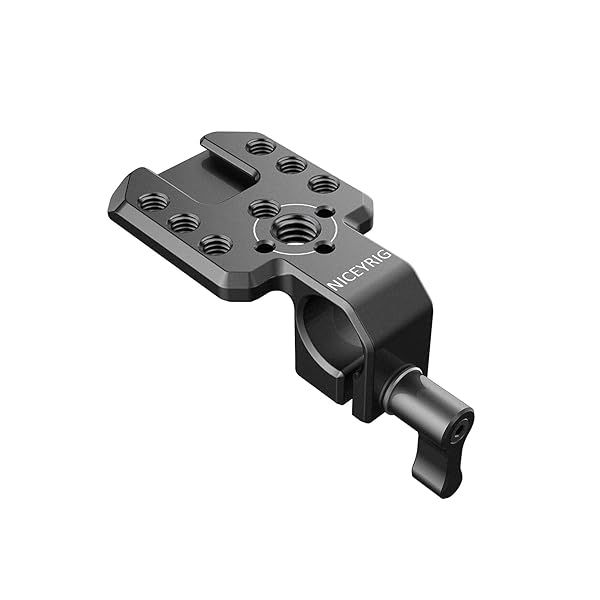 Buy NICEYRIG 15mm Single Rod Clamp with Cold Shoe for Wireless Transmitter, Monitor & Mic - Perfect EVF Mount Accessory