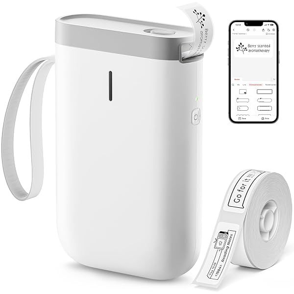 NIIMBOT D11 Label Maker: Portable Wireless Printer with Templates for Easy Home & Office Organization