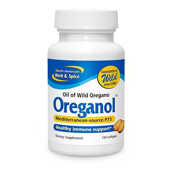 Boost Immunity with NORTH AMERICAN HERB & SPICE Oreganol P73-120 Softgels - Vegan, Non-GMO Wild Oregano - 120 Servings