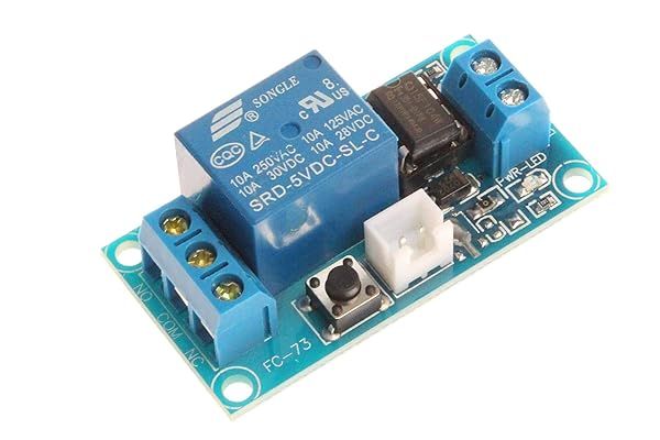 NOYITO 1-Channel Self-Locking Relay Module: 10A Bistable Control for Appliances & Industrial Use (5V)