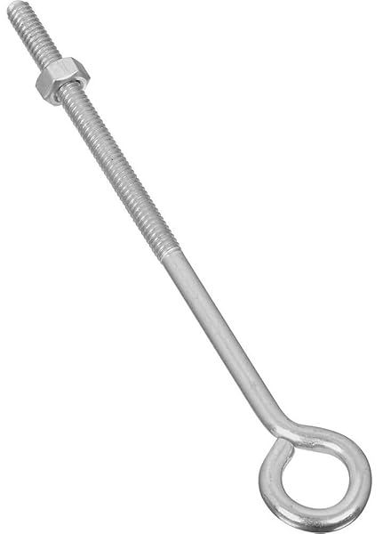 Buy National Hardware N221-143 Eye Bolt 8 Pack - 1/4in. x 6in. Zinc Plated for Strong Support