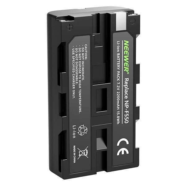 Neewer Rechargeable Li-ion Battery for Sony NP-F550/570 - Compatible with CN-160, CN-126, CN-216 LED Lights & More
