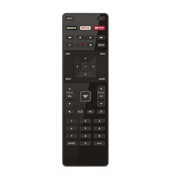 Replace Remote for VIZIO Smart TV XRT122 with iHeartRadio & Netflix - Compatible Models E32-C1, E50-C1, E48-C2 & More