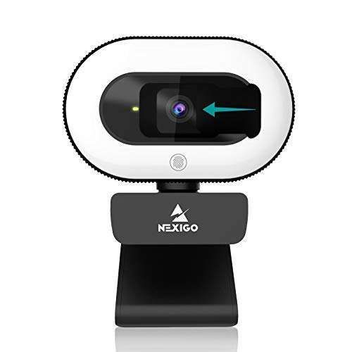 Buy NexiGo StreamCam N930E: 1080P Webcam with Ring Light & Privacy Cover for Zoom, Skype, Teams - Perfect for Online Learning!