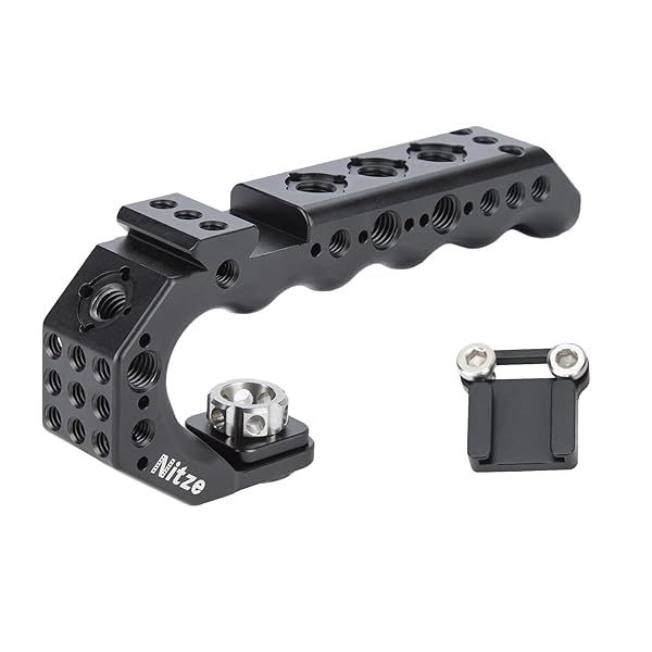 Buy Nitze Camera Top Handle with ARRI Pins & Cold Shoe Adapter - Stinger Handle PA28-BK for Versatile Mounting