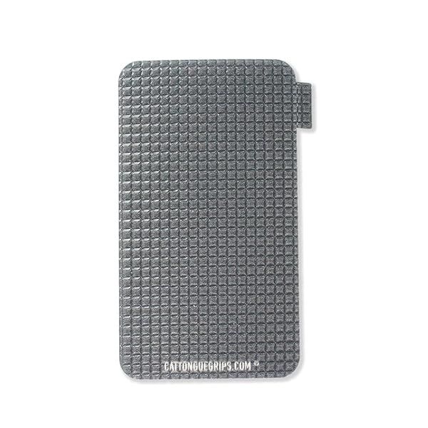 Non-Abrasive Cell Phone Grip by CatTongue - 2.25 x 4 Non Slip Grip for Smartphones Compatible with iPhone and Android, Universal Grip with No Added Bulk (Kitty Cat, Gray Today)