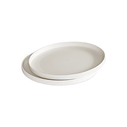 Nordic Ware 10-Inch Meal Plate Set of 2 - Durable White Dinnerware for Everyday Use