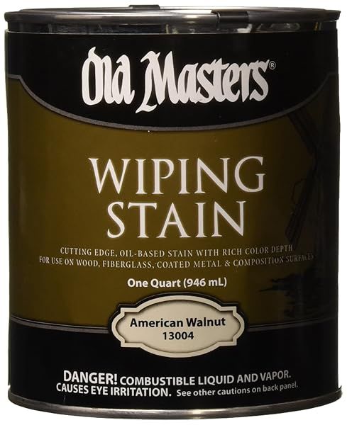 OLD MASTERS 13004 WIP Stain in American Walnut - Premium Wood Finish for Stunning Results
