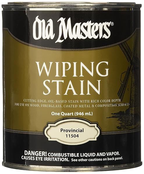 OLD MASTERS Provincial 11504 WIP Stain - 1 Quart for Stunning Wood Finishes