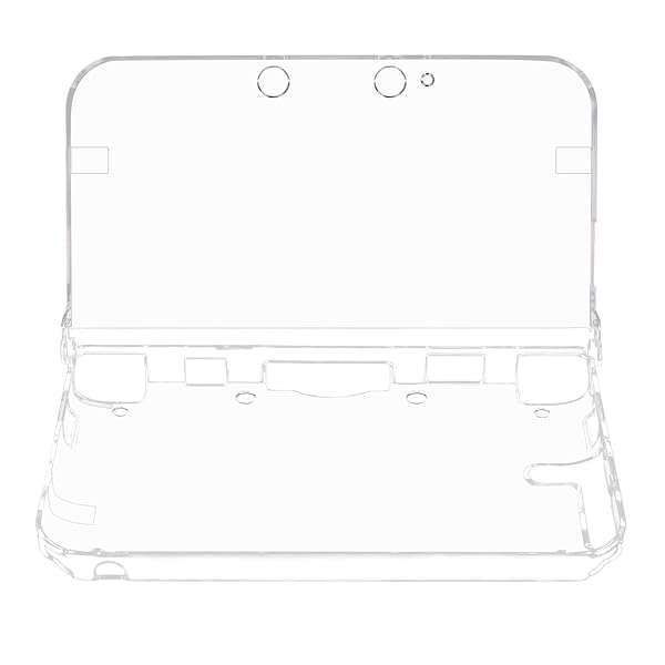 OSTENT Clear Crystal Hard Case for Nintendo 3DS XL LL - Durable Protective Cover in Clear White