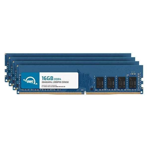 Upgrade Your PC with OWC 64GB DDR4 2666MHz RAM - 4x16GB Non-ECC UDIMM for Enhanced Performance