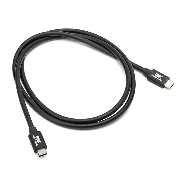 OWC Thunderbolt 4 Cable 1M - 40Gbps Data Transfer, 240W Power, Compatible with Thunderbolt 4/3, USB-C & USB4 Devices
