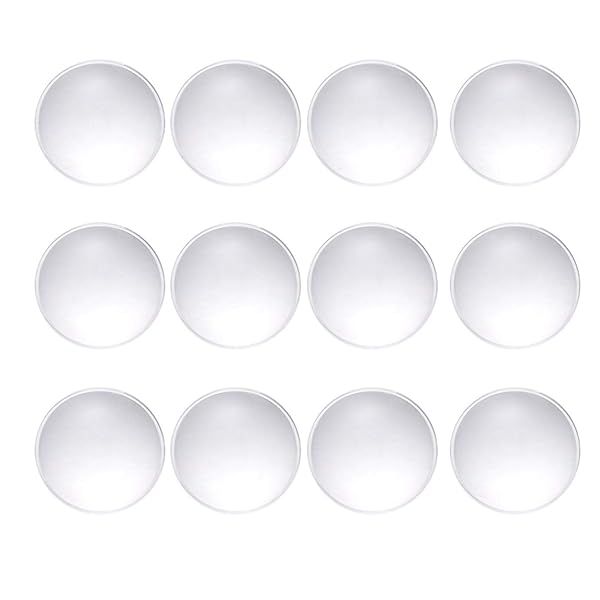 20 Pcs 42mm Double Convex Optical 3D Lenses - Biconvex Magnifying Glass with 68mm Focal Length