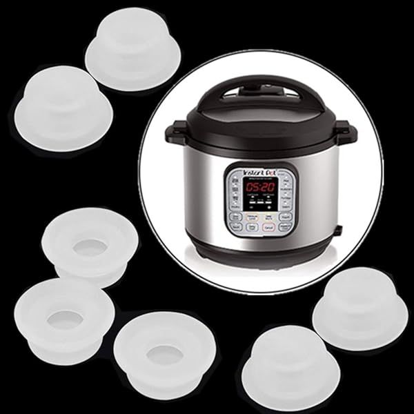 Original Replacement Float Valve Gaskets for Instant Pot Duo & LUX - 7 Pack Sealing Caps for 3, 5, 6, 8 Quart Pressure Cookers