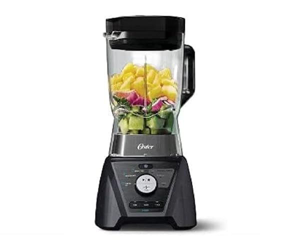 Oster Blender Texture-Select 9 Speed 1200W 64oz - Powerful Black Blender for Smoothies & More