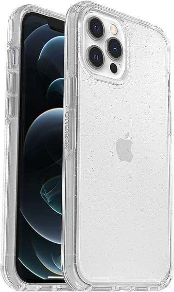 OtterBox Symmetry Clear Case for iPhone 12 Pro Max, Shockproof, Drop Proof, Protective Thin Case, 3x tested to Military Standard, Stardust