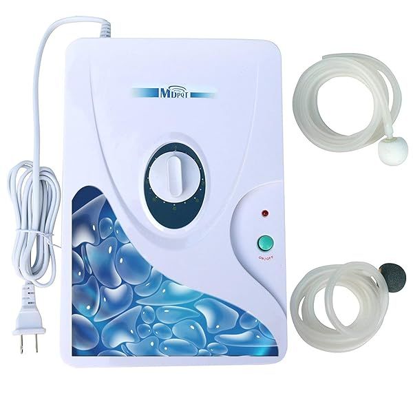 High-Performance Ozone Generator Air Purifier - 600mg/h Output in Sleek White Design