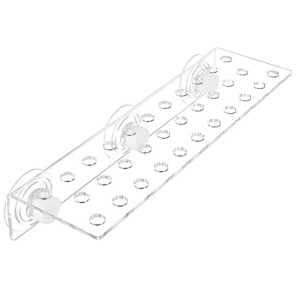 POPETPOP Coral Holder: 32-Hole Acrylic Aquarium Clip for Fish Tank Support