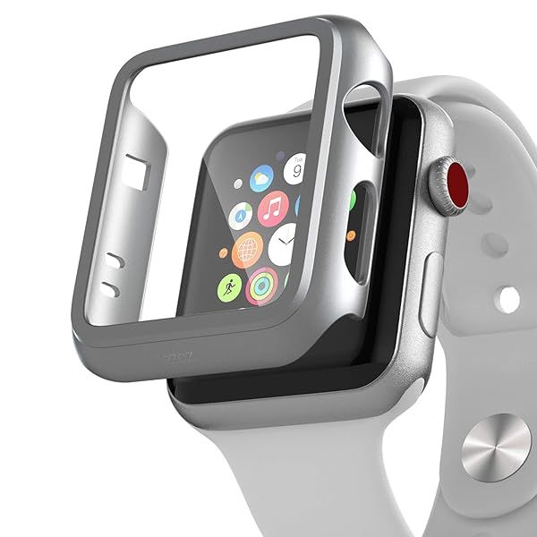 PZOZ Slim Case & Screen Protector for Apple Watch Series 3/2 - 38mm Matte Hard Cover for Men & Women