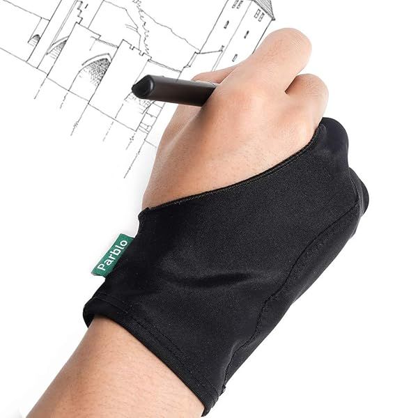 Parblo PR-05 Drawing Glove: Perfect Two-Finger Gloves for Graphics Tablets & Art Painting