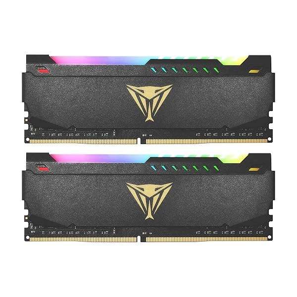 Patriot Viper Steel RGB 64GB DDR4 RAM 3600MT/s - High-Performance Gaming Memory Kit for XMP Compatible Desktops