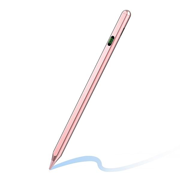 Pencil for Apple iPad Air 2024 11/13 inch M2, Stylus Pen for iPad Air 6th/5th/4th Generation, iPad Pro 2024 13/12.9/11-inch M4,iPad 10/9/8/7/6th, Compatible with 2018-2024 iPads (Rose Gold)