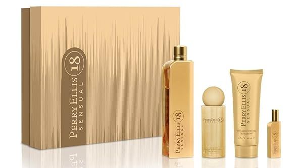 Discover the Perry Ellis Fragrances 18 Sensual 4-Piece Gift Set - Perfect for Gifting!