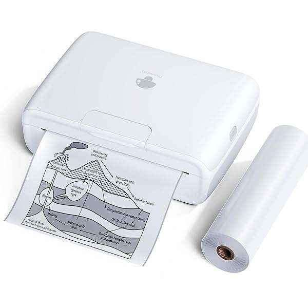 Phomemo M04S Bluetooth Portable Thermal Printer: 2/3/4 Inch Labels, 300dpi, Compatible with Phones & Computers