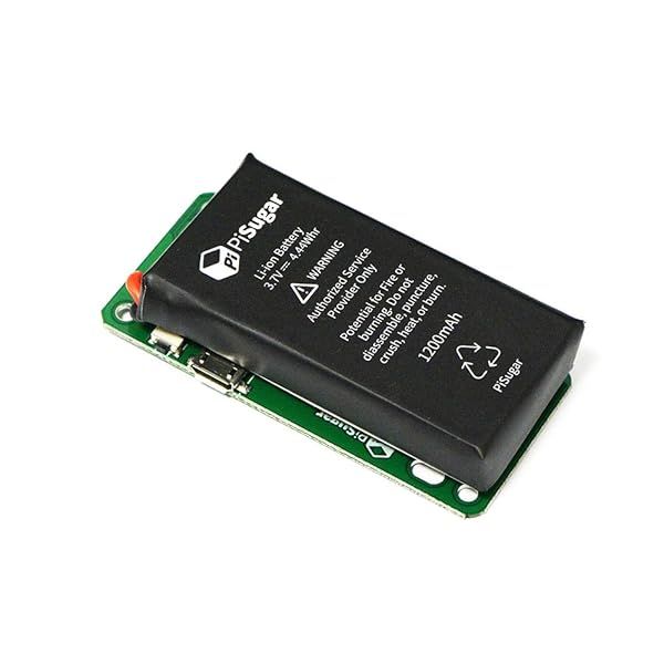 Pisugar 1200mAh Lithium Battery Module for Raspberry Pi Zero & W/WH - Essential Power Accessory