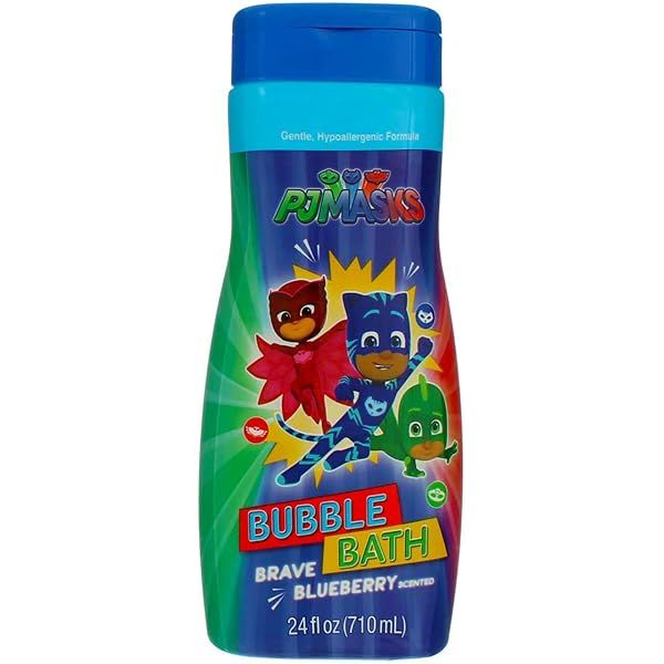 PJ Masks Bubble Bath 24oz Brave Blueberry - 6 Pack for Fun Bath Time Adventures!