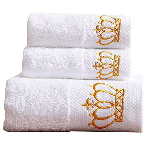 Luxury 100% Cotton Bath Towel Set: Soft, Absorbent Towels for Spa & Hotel Quality Comfort