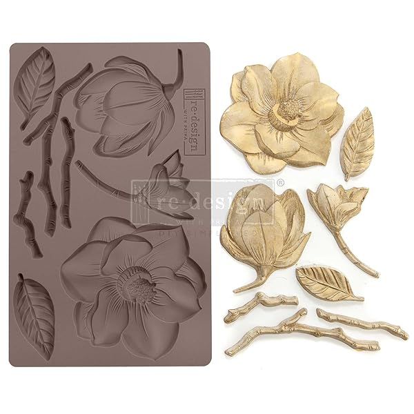 Prima Marketing 643119 Winter Blooms Mould 5X8 - Perfect for Crafting & DIY Projects