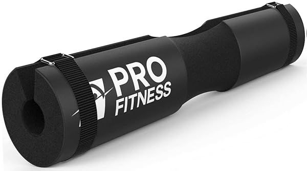 ProFitness Barbell Pad for Squats & Hip Thrusts | Ultimate Neck & Barbell Cushion for Men & Women - Jet Black