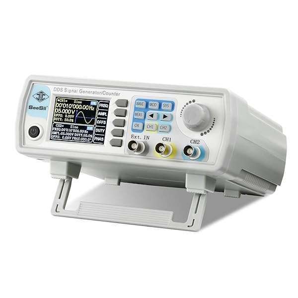 Seesii 60MHz DDS Signal Generator: High Precision Dual-Channel Function Generator with LCD Display