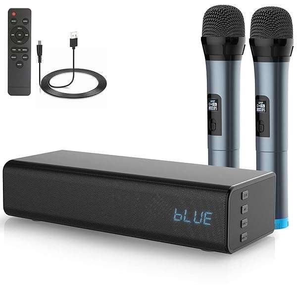 Experience Immersive Sound with Pyle 20W Bluetooth Soundbar & 2 Wireless Mics - Perfect for Home Theater & Gaming