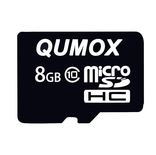 QUMOX 2 x 8GB MicroSDHC Class 10 Flash Memory Card - High-Speed TF Storage Solution
