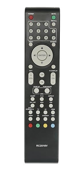 RC2010V Remote Control Replacement for VIORE TVs: Compatible with LC Series Models