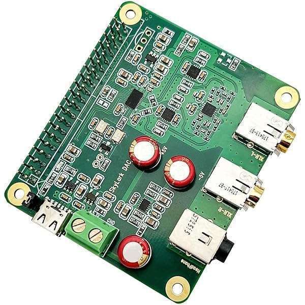 Raspberry Pi HiFi DAC Pro Hat ES9038Q2M: High-Res Audio Card for Raspberry Pi 5, 4, 3B+, Zero - PCM & DSD Lossless Converter