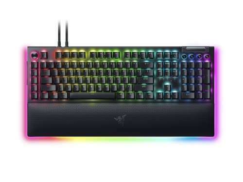 Razer BlackWidow V4 Pro: Silent Yellow Switches, RGB, Macros & Magnetic Wrist Rest - Ultimate Gaming Keyboard