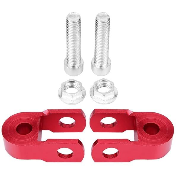 Aramox Rear Shock Extender: 2PCS Universal Motorcycle High Damping Riser Pad with Screws - Enhance Performance & Stability