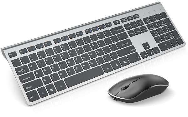JOYACCESS Rechargeable Wireless Keyboard & Mouse - Ergonomic, Compact Design for PC & Laptop with Long Battery Life